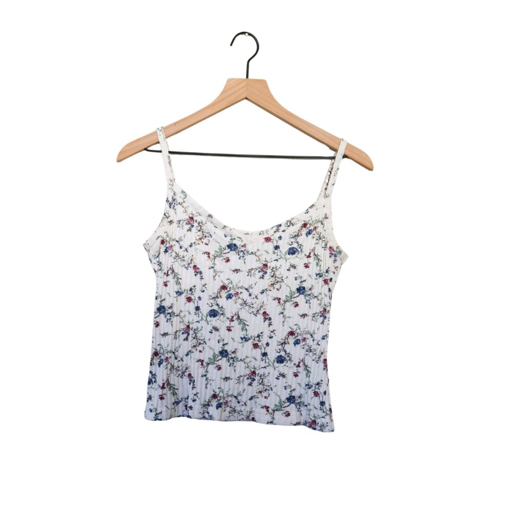 Express Tricot ribbed floral cami medium